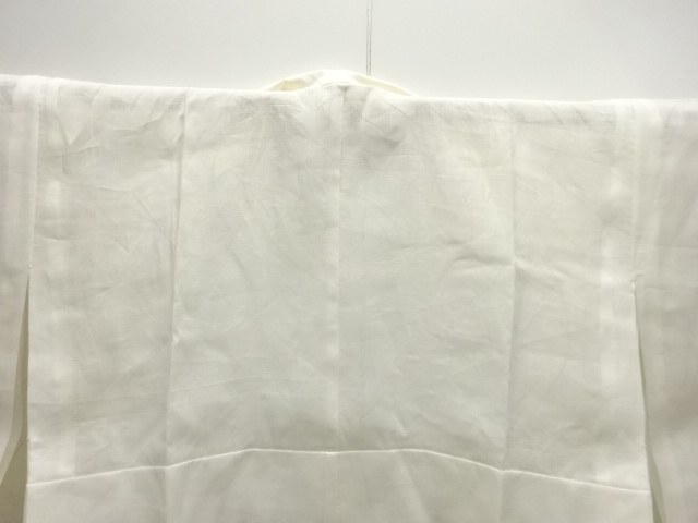  アンティーク　透かし織流水に花模様夏用長襦袢